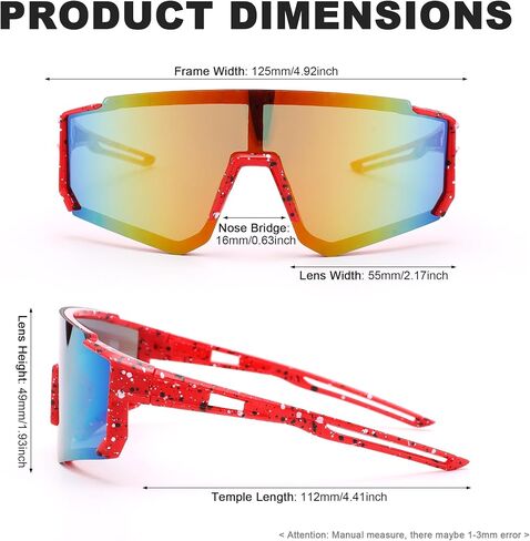 LIU·WEN Youth Baseball Sunglasses With Strap for Boys Girls Age 4-12 - Lightweight Cycling Kids Sports Sun glasses in Saudi Arabia