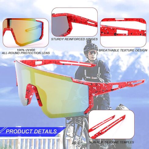 LIU·WEN Youth Baseball Sunglasses With Strap for Boys Girls Age 4-12 - Lightweight Cycling Kids Sports Sun glasses in Saudi Arabia