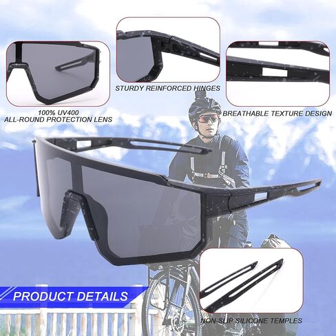 LIU·WEN Youth Baseball Sunglasses With Strap for Boys Girls Age 4-12 - Lightweight Cycling Kids Sports Sun glasses in Saudi Arabia