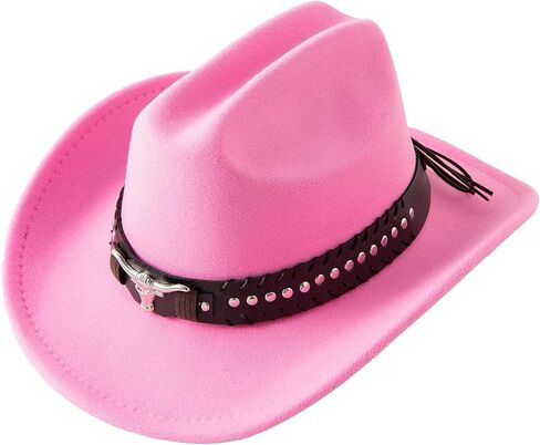 قبعة رعاة البقر من جاستور كيدز وسترن رعاة البقر للبنات مع فتيان مع حزام مشبك برشام in Kuwait