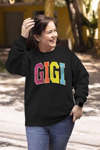 ALLTB Gigi Sweatshirt Women Gigi Heart Graphic Sweater Gifts for Grandma Nana Pullover Top Casual Long Sleeve Tee Tops in Kuwait