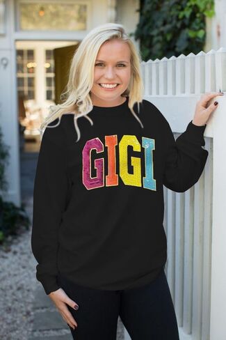 ALLTB Gigi Sweatshirt Women Gigi Heart Graphic Sweater Gifts for Grandma Nana Pullover Top Casual Long Sleeve Tee Tops in Kuwait