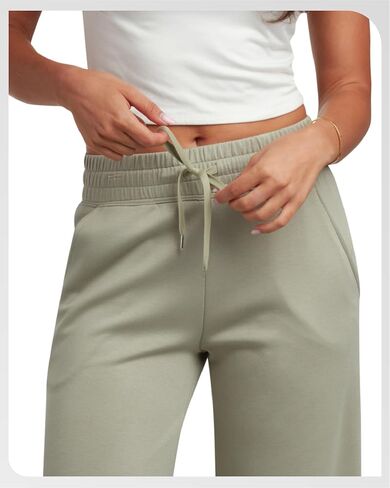 Spyder Women's Wide Leg Pants - Cozy Harmony Soft Scuba Double Knit Casual Sweatpants with Drawstring Waistband (Sizes: S-XL) in Saudi Arabia