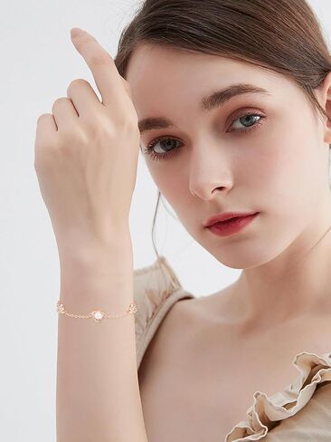 Dreamboat Opal Star Bracelet 925 Sterling Silver October Birthstone Bracelets Fire Opal Jewelry Birhday Party Gifts for Girls Women in Saudi Arabia