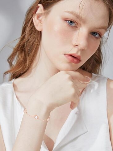Dreamboat Opal Star Bracelet 925 Sterling Silver October Birthstone Bracelets Fire Opal Jewelry Birhday Party Gifts for Girls Women in Saudi Arabia