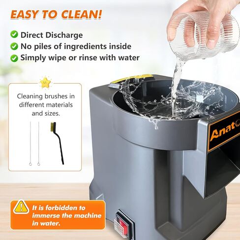 Anatole Electric Vegetable Dicer Slicer Commercial Food Processor Multifunctional Veggie Chopper Professional Heavy Duty Fruits Cutter with 2 Stainless Steel Blades for Carrot Potato Onion 100W 110V in Kuwait