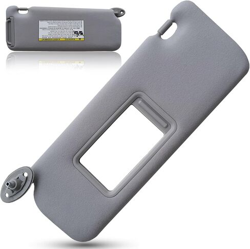 Left Driver Side Sun Visor Compatible with Toyota Scion TC 2005-2010 Replaces# 74320-21210-B2 Gray (Left Driver Side) in Kuwait