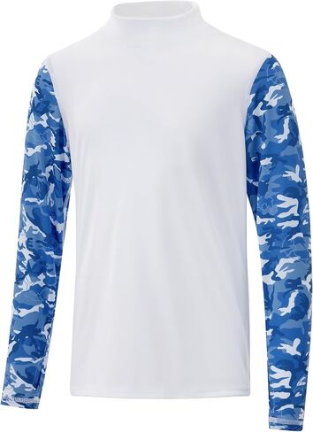 UPF 50+ Boys Rash Guard Long Sleeve Thumb Hole UV Sun Protection Swim Shirt for Kids Quick-Dry SPF Fishing Shirts in Kuwait