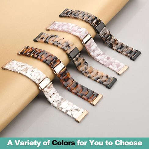AWSMOR Resin Band Compatible with Fitbit Versa 4/Versa 3/Fitbit Sense 2/Sense Band Women, Lightweight Bracelet Wristband Replacement Strap for Versa 3/4/Sense 2 Smartwatch in Kuwait