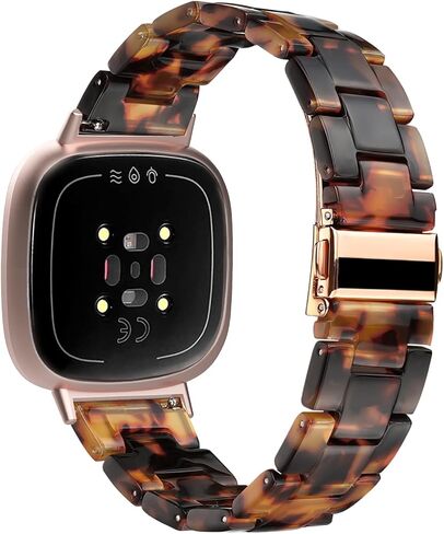 AWSMOR Resin Band Compatible with Fitbit Versa 4/Versa 3/Fitbit Sense 2/Sense Band Women, Lightweight Bracelet Wristband Replacement Strap for Versa 3/4/Sense 2 Smartwatch in Kuwait