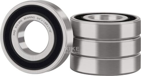 XiKe 4 قطع R14-2RS محامل سدادة مطاطية مزدوجة 7/8 بوصة × 1-7/8 بوصة × 1/2 بوصة، أداء مستقر ومشحم مسبقًا وفعالة من حيث التكلفة، محامل كروية ذات أخدود عميق. in Kuwait