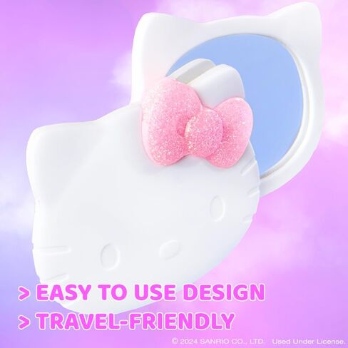 wet n wild Hello Kitty Collection, Mirror & Pink Bow Keychain Duo, Comfort-Grip Handle, Versatile & Portable Hand Mirror in Kuwait