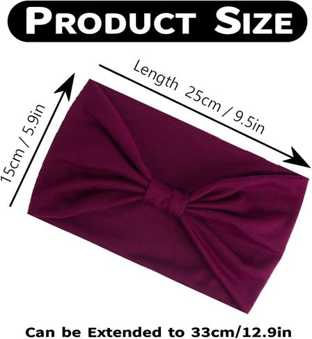 Kachanaa 8 Pack Wide Non -Slip Boho Women's Head - Head Class African Torther مثالية لليوغا ، والتمرينات ، والتشغيل - التصميم غير القابل للنساء للنساء in Kuwait