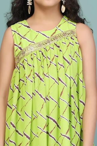 Girl's Georgette Printed Kurta Set|Sharara set for girls|Palazzo set for girls|Sharra set in Saudi Arabia
