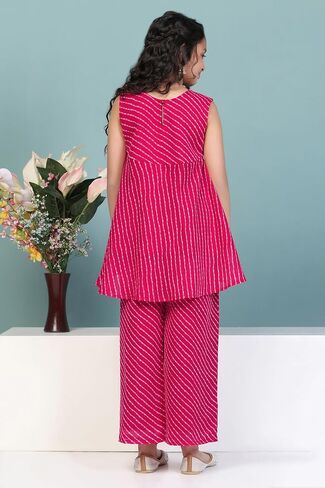 Girl's Georgette Printed Kurta Set|Sharara set for girls|Palazzo set for girls|Sharra set in Saudi Arabia