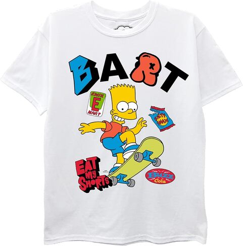 The Simpsons Boys Bart, Homer & Family Short Sleeve T-Shirt-Sizes 4-20 in Kuwait