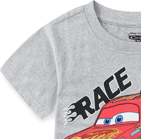 Disney Cars Lightning McQueen Birthday Boys Short Sleeve T-Shirt for Toddler and Big Kids in Saudi Arabia