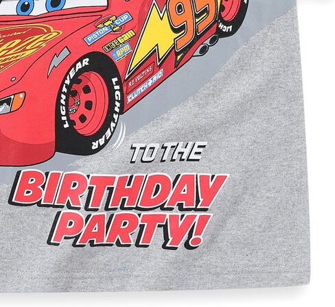 Disney Cars Lightning McQueen Birthday Boys Short Sleeve T-Shirt for Toddler and Big Kids in Saudi Arabia