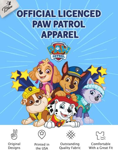 Tstars Paw Patrol Construction Pup Rubble Digging Being 3 3rd Birthday 3/4 Sleeve Baseball Jersey Toddler Kids T-Shirt in Saudi Arabia