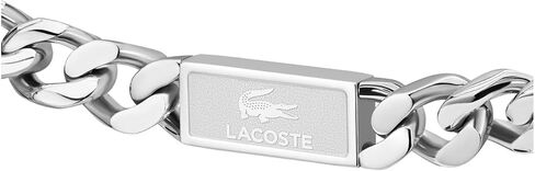 مجموعة Lacoste Backhand - سوار سلسلة للرجال - المجوهرات الفولاذ المقاوم للصدأ - شريط قابل للتعديل - التصميم الحديث ، ملحق الموضة - هدية له in Saudi Arabia