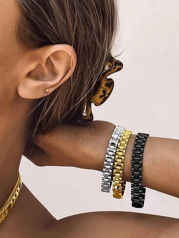 Bandmax الفولاذ المقاوم للصدأ الساقية حزام سلسلة الأساور سلسلة 10 مم/15mm مقاومة للماء أنيقة مكتنزة ووتش ووتش سلسلة معصم هدية للرجال ، مخصصة متاحة in Kuwait