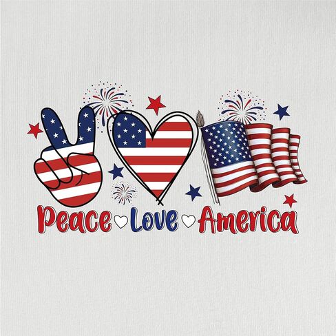 4th of July Shirts Women:Premium Cotton Crewneck USA American Flag Patriotic Short Sleeved T-Shirt in Saudi Arabia
