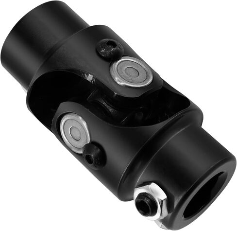 17mm DD x 3/4" DD Black Steering Universal Joint Single U Joint Shaft,Total Length: 83mm (3-1/4") in Saudi Arabia