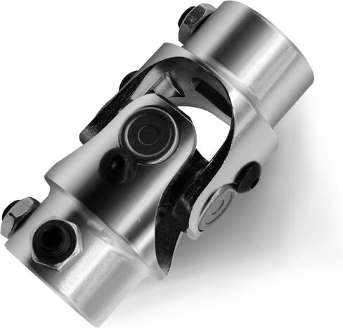 17mm DD x 3/4" DD Black Steering Universal Joint Single U Joint Shaft,Total Length: 83mm (3-1/4") in Saudi Arabia
