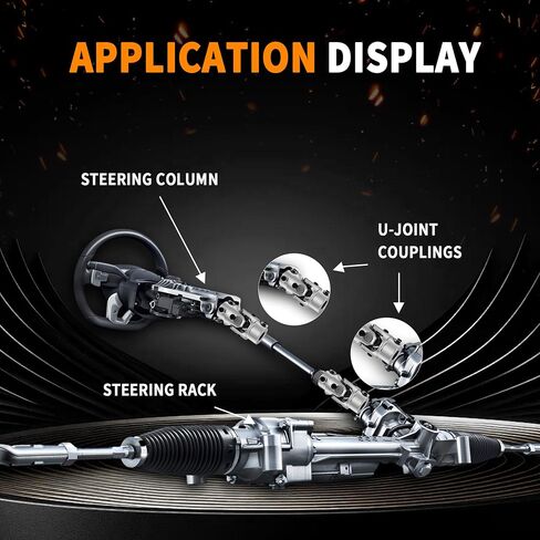 17mm DD x 3/4" DD Black Steering Universal Joint Single U Joint Shaft,Total Length: 83mm (3-1/4") in Saudi Arabia