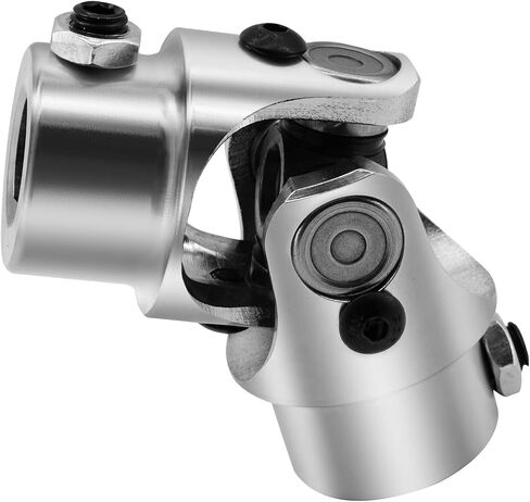 17mm DD x 3/4" DD Black Steering Universal Joint Single U Joint Shaft,Total Length: 83mm (3-1/4") in Saudi Arabia
