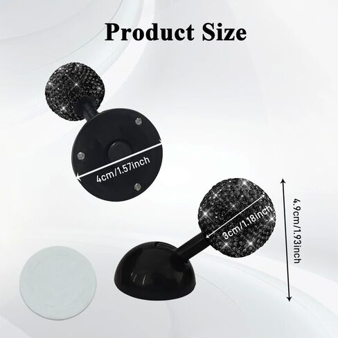 Car Push to Start Button Rocker, Engine Start Stop Button Cover, Decorative One-Button Start Rhinestone Ball-bar Rocker Joystick, Car Accessories Start Button Lever for Most Vehicles (Black) in Saudi Arabia