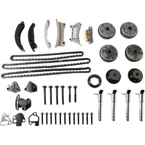 Engine Timing Chain Kit with VVT Fits for 2007-2017 Equinox​​ Traverse​​ Acadia​​ Enclave​​ Colorado​​ Malibu​​ CTS G8 Camaro​​ Terrain​​ Caprice 9-3 Vue Grand Vitara 2.8L 3.0L 3.6L V6 DOHC