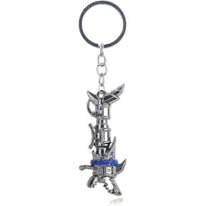Songchangjewelry Cyberpunk Rock Lolita Cool Weapon Keychain - Perming Movie Movie Percchandise - تصميمات Shark Rocket Launcher