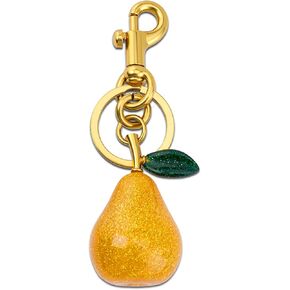 igvean Pear Bag Charm Keychains Pear Accessories Gifts Cute Fruit Keyring Birthday Christmas Valentine Gifts for Women