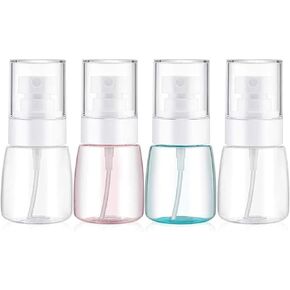 Spray Water Bottle Hair Mister, Fine Mist Stylist Sprayers 360 Empty Small Misting Spritzer, Perfume Atomizer with Pump Clear Containers 2PCS/2oz in Saudi Arabia