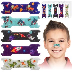 30pcs Small Size Kids Nasal Strips 1.73*0.55" Nose Strip for Kids, Extra Strength Nose Strips for Breathing,Kid Nasal Congestion Relief Nose Tape,Breathe Snoring Strip Snore Sleep Tape for Children