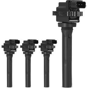 YHTAUTO Set of 4 Ignition Coil Pack Replacement for Suzuki Grand, Vitara, Aerio, Esteem, Sidekick, Vitara, XL-7 & Chevrolet Tracker 1.6L 1.8L 2.0L 2.3L 2.5L 2.7L L4 V6 Replace 3341077E20