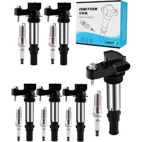UF375 Ignition Coil Pack Pack Place 2.8L 3.6L (6 PCS) 2004-2009 لـ Buick Enclave Allure lacrosse Rendezvous ، Cadillac CTS SRX STS ، Chevy Vectra Traverse ، GMC Acadia Saturn Outlook Saab 9-3