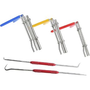 Motoforti Hydraulic Seal Installation Tool Kit,Hydraulic Cylinder Piston Repair Seal Tools,Metal,Silver Tone