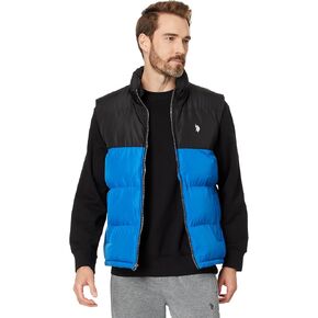 U.S. POLO ASSN. Men's USPA Color-Block Puffer Vest