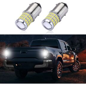 2PCS Turn Signal Lights and Brake Lights, Amber Yellow Brake Light Bulb, 1157 54SMD 3014 Chipset & 3SMD 3030 Chipset LED Bulb for Brake Tail Lights, Replacement for Reverse Lights (Yellow)