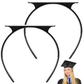 2 حزمة تخرج CAPNGER ، ترقية جريج CARD CAD CAP -CAPBAND INSERT - تأمين غطاء التخرج الخاص بك ويحافظ على تصفيفة الشعر