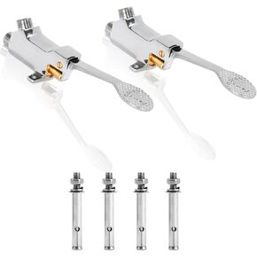 LukLoy Floor Mount Single Pedal Valve, Polished Chrome in Saudi Arabia