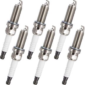 1406 Set of 6 Iridium Spark Plug Compatible with Infiniti EX35 FX35 G25 G35 JX35 M35 M35H M56 Q50 Q70 Q70l QX56 QX60 QX70 QX80,Compatible with Nissan 350Z Altima Armada Frontier Maxima Murano
