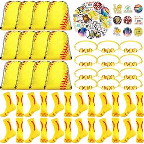 PANITAY 12 SETS BALLUBLE PARTYFIED هدية الجوارب الرياضية الجوارب اللينة أكياس ملصقات الكرة اللينة للبنات الأولاد الفتيات
