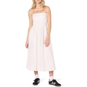 The Drop Women's Hellen Strapless Mixed Media Maxi Dress