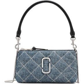 Marc Jacobs The Quilted Snapshot Pochette, Light Wash Indigo