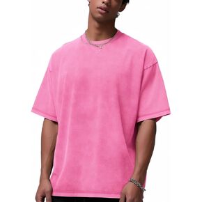 القمصان الرجالية النسائية ذات القمصان الضخمة القطن القطن خمر خمر TEES القصيرة قصيرة الأكمام قمم الصيف التمرين