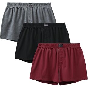 الملاكمين للرجال القطن-S-2XL ، 3 عبوات ، عبوة منفصلة ، شورت ملاكم داخلي متماسكة ، مجموعات قصيرة ، بيجامات