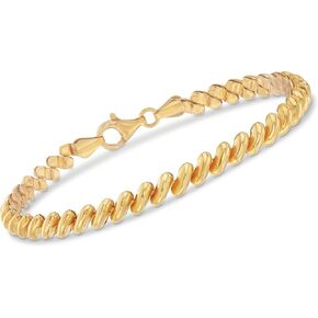 Ross-Simons Italian 18kt Gold Over Sterling San Marco Bracelet